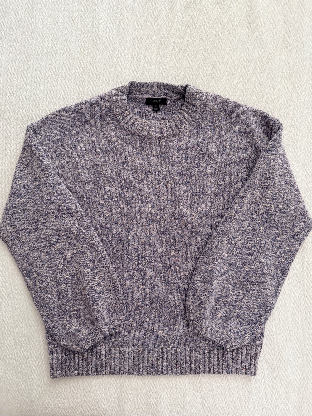 J. Crew women’s Heathered Lavender Crewneck Sweater